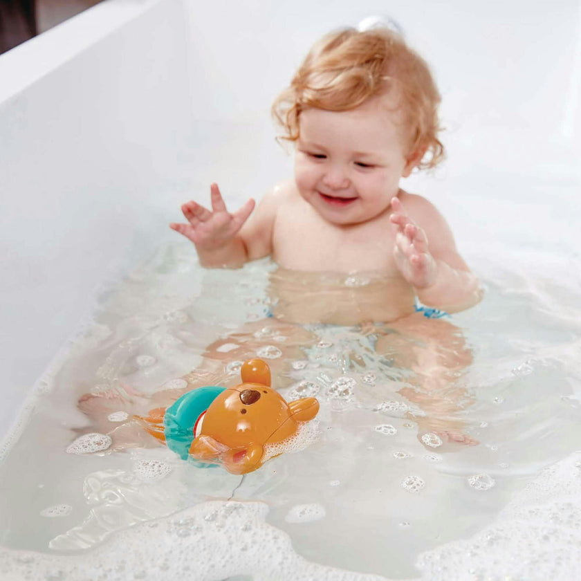 Hape: Swimmer Teddy Wind-Up Toy