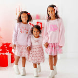 Candy Cane Bow Printed Christmas Tutu Skirt