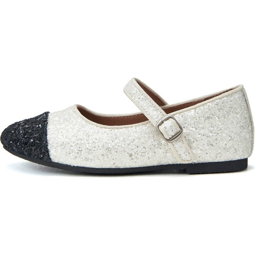Bebe Glitter White/Black