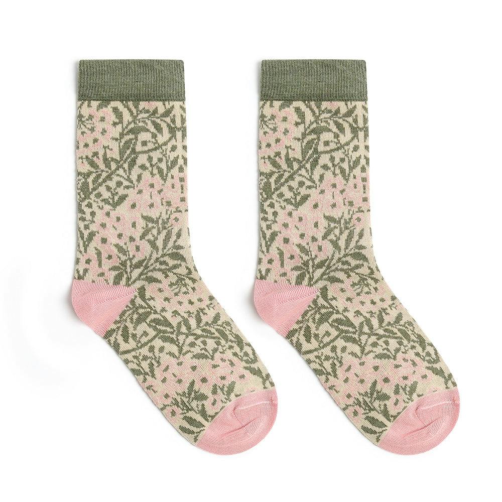 William Morris Socks - Pink Daisy - Special Edition