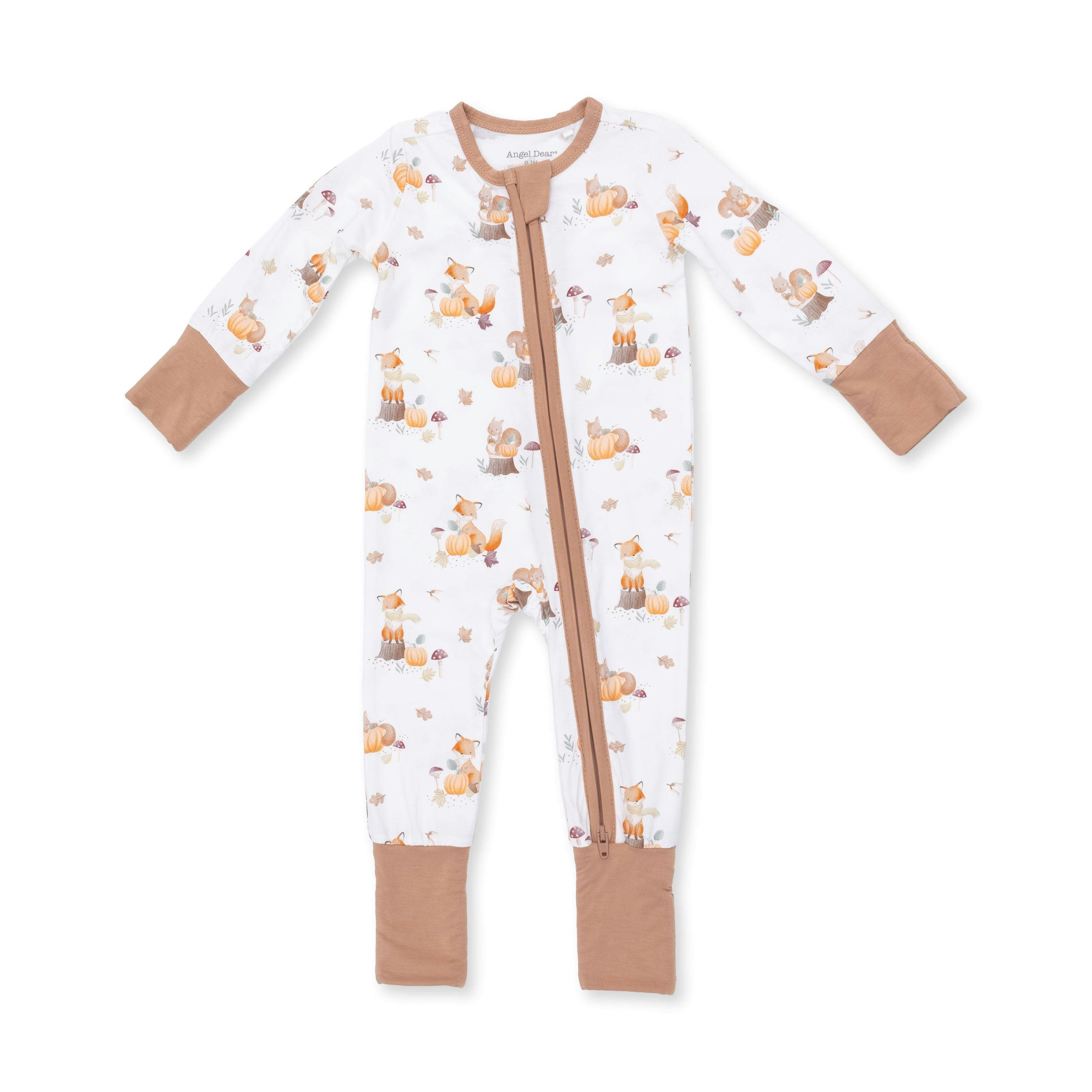 Woodland Animals with Pumpkins - Convertible Romper