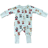Boy's Long Sleeve Zip Romper