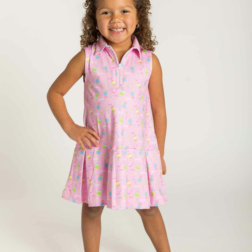 Golf Print Performance Knit Dress