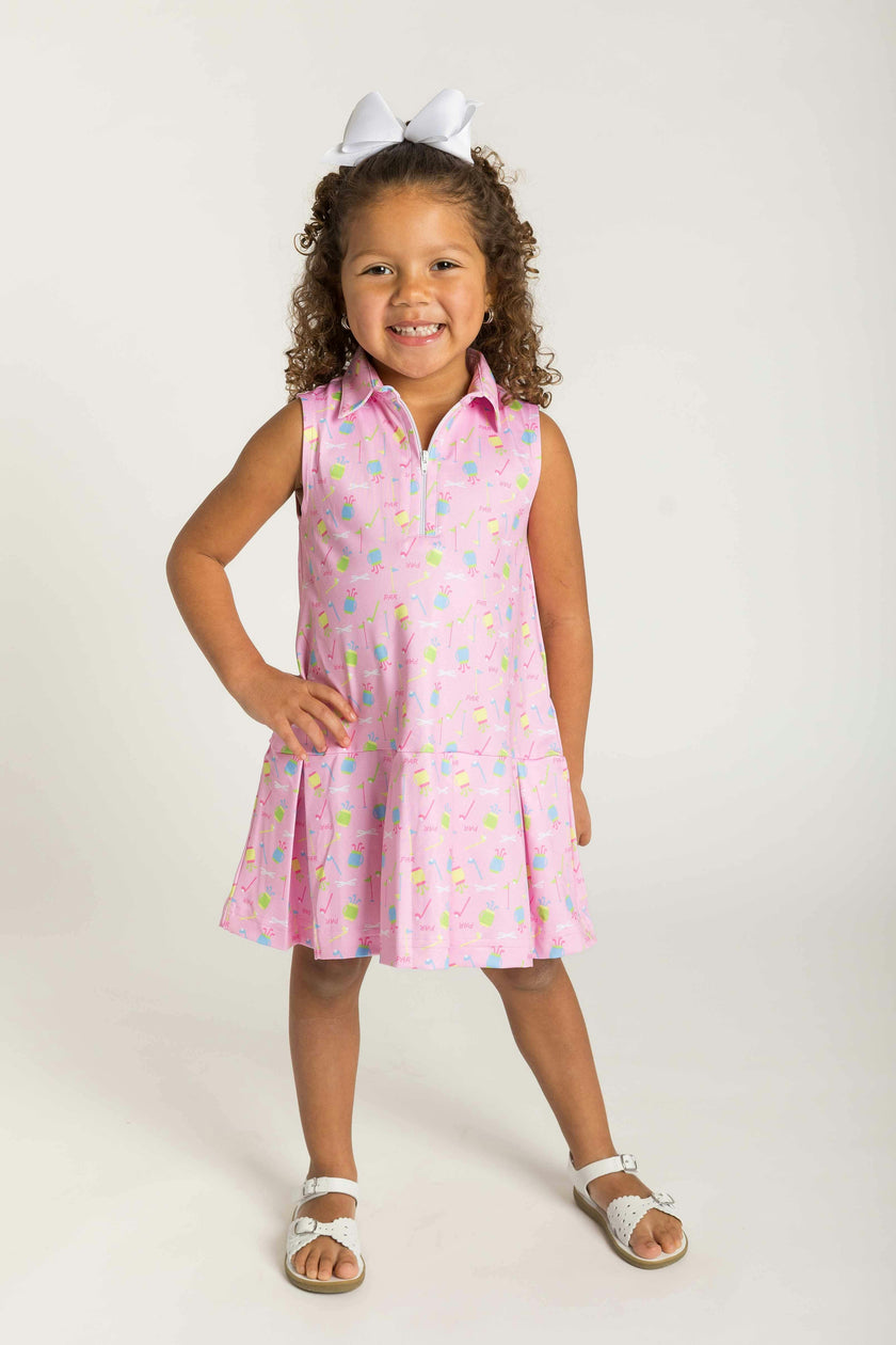 Golf Print Performance Knit Dress
