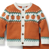 Baby Pumpkin Fair Isle Matching Set , orange