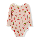 Strawberry Organic Cotton Long Sleeve One Piece