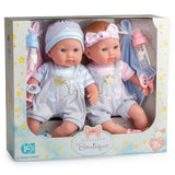 Nonis Boutique: 15" Twin Dolls - Pink & Blue