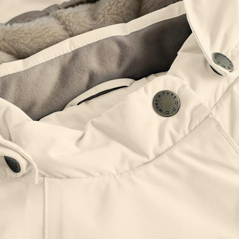 MINI A TURE MATWANG Fleece Lined Winter Jacket - Angora Cream