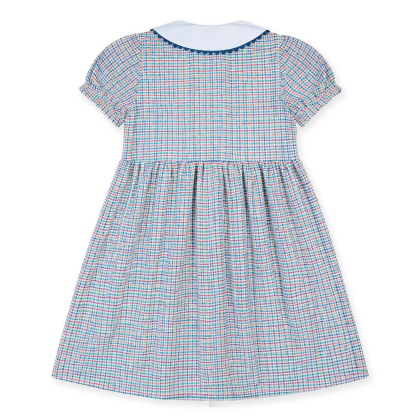 Plaid Dress with Flowers