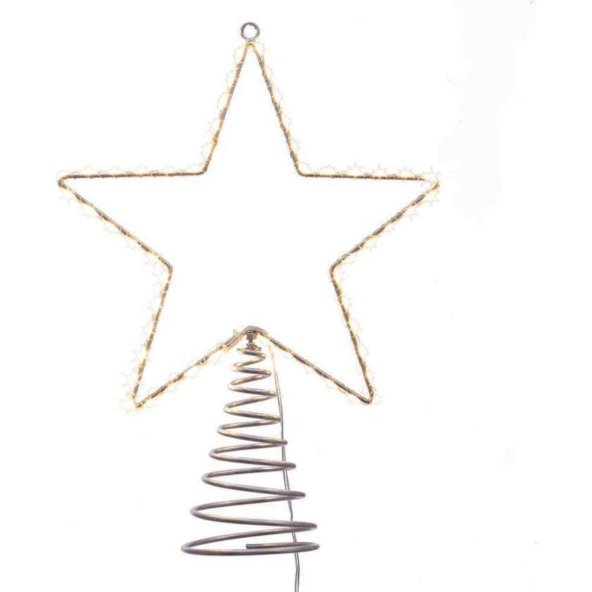17.5-Inch Metal Lighted LED Star Treetop