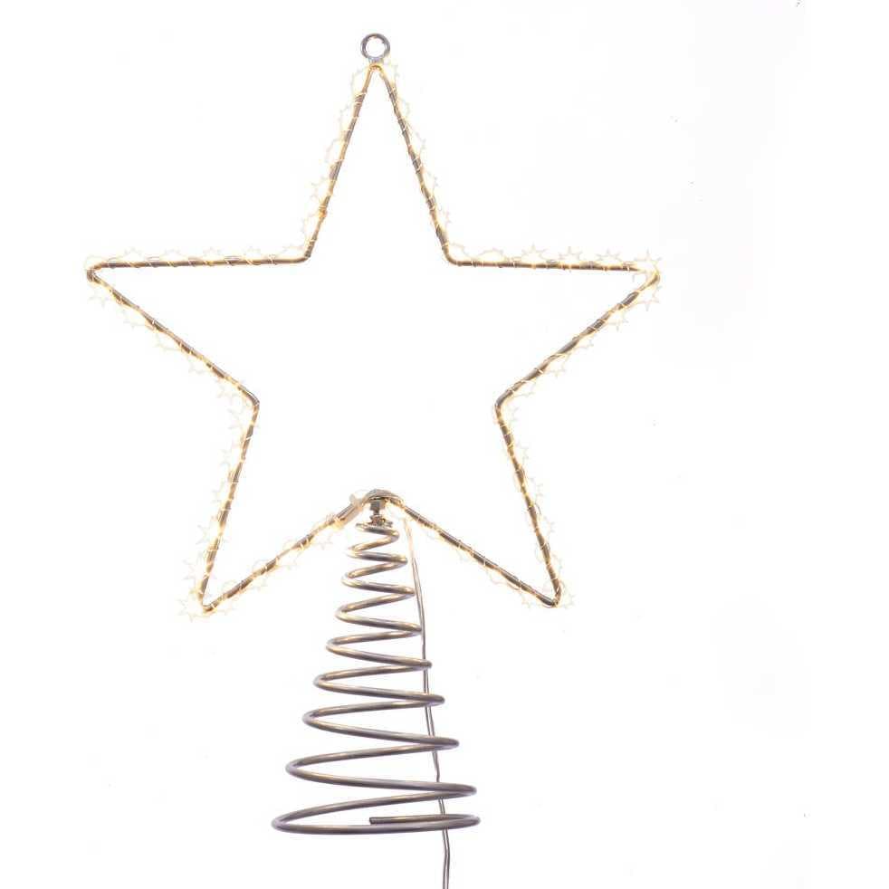 17.5-Inch Metal Lighted LED Star Treetop