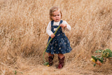 Overall Dress in Midnight Bandana