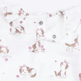 Explorer Puppy Pink - Long Sleeve Ruffle Top and Pant