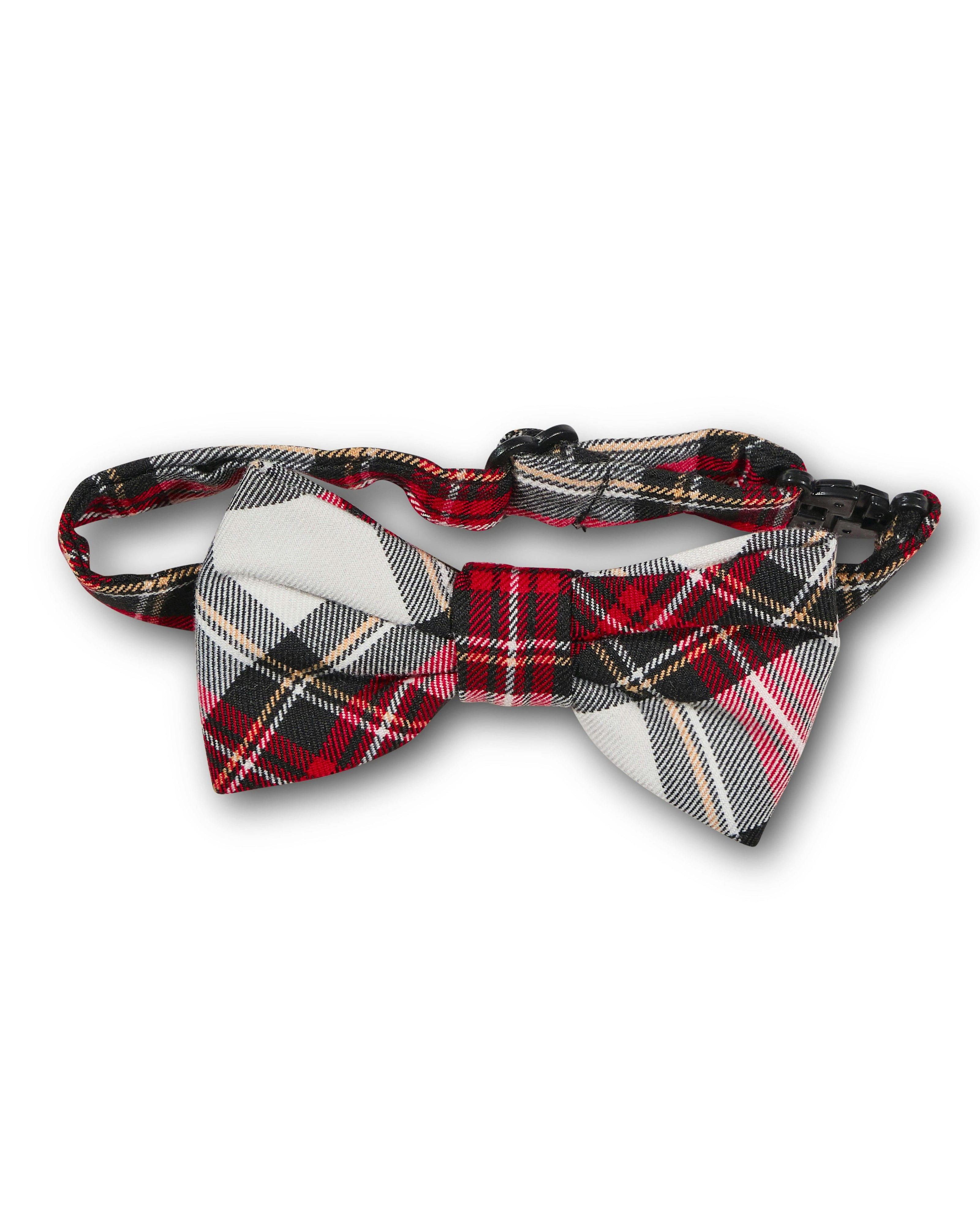 Plaid Adjustable Bow Tie
