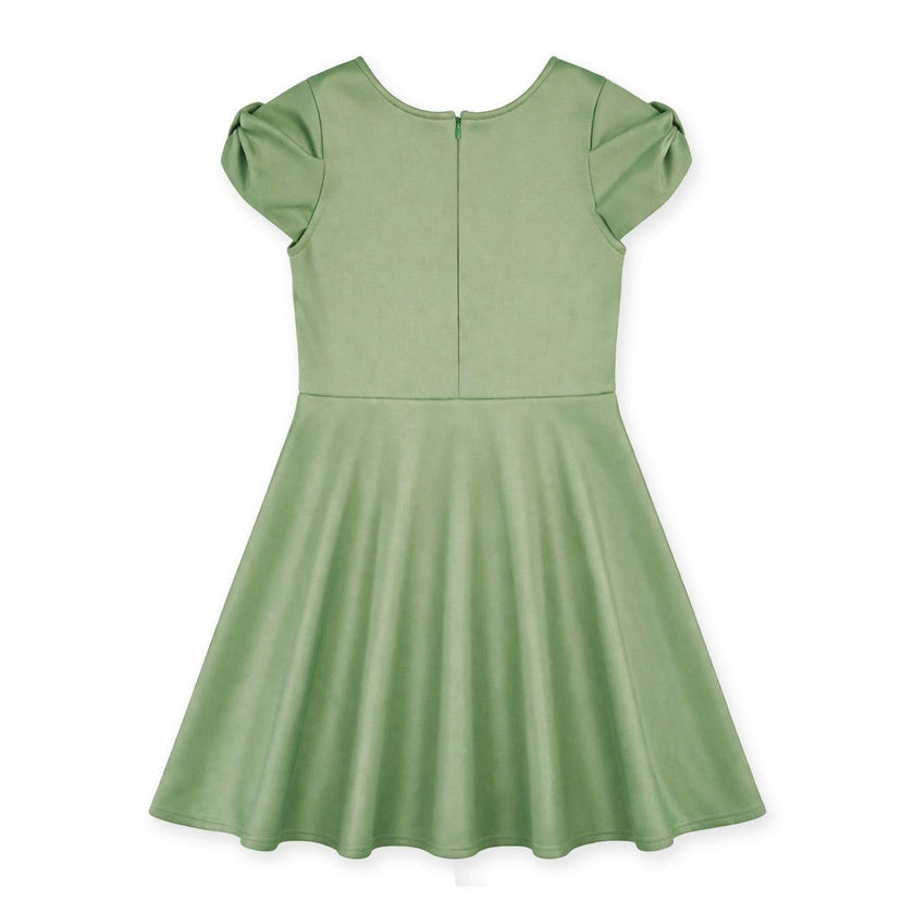 Scuba Knit Dress with Bow