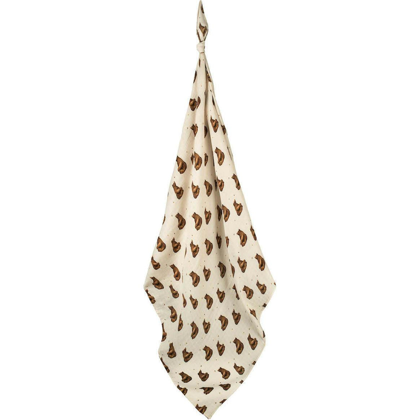 Honey Bamboo Muslin Swaddle Blanket