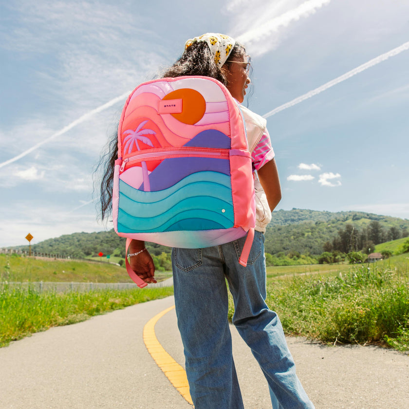Kane Double Pocket Large Backpack, Sunset Puffer
