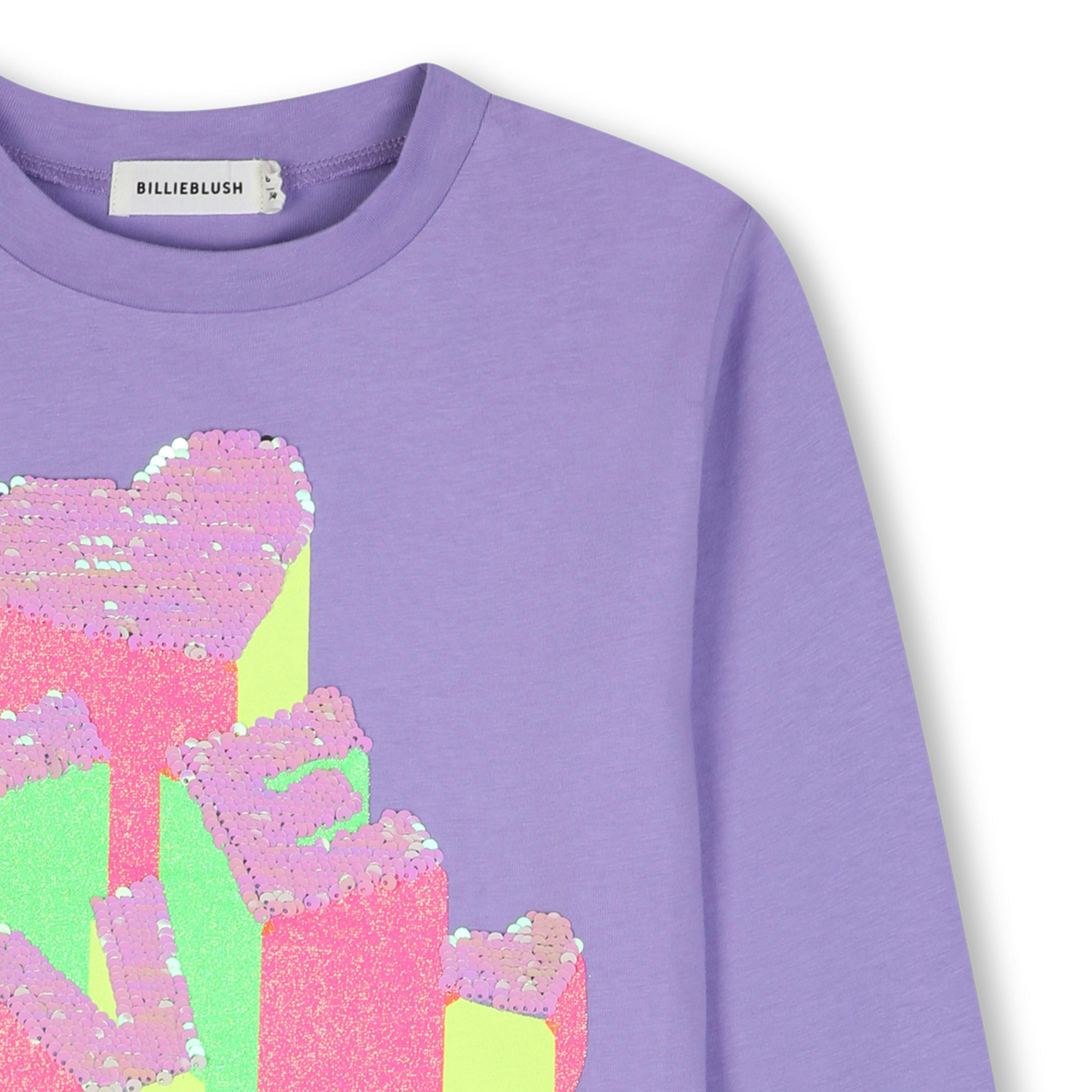 Purple Sequin Flip Tee