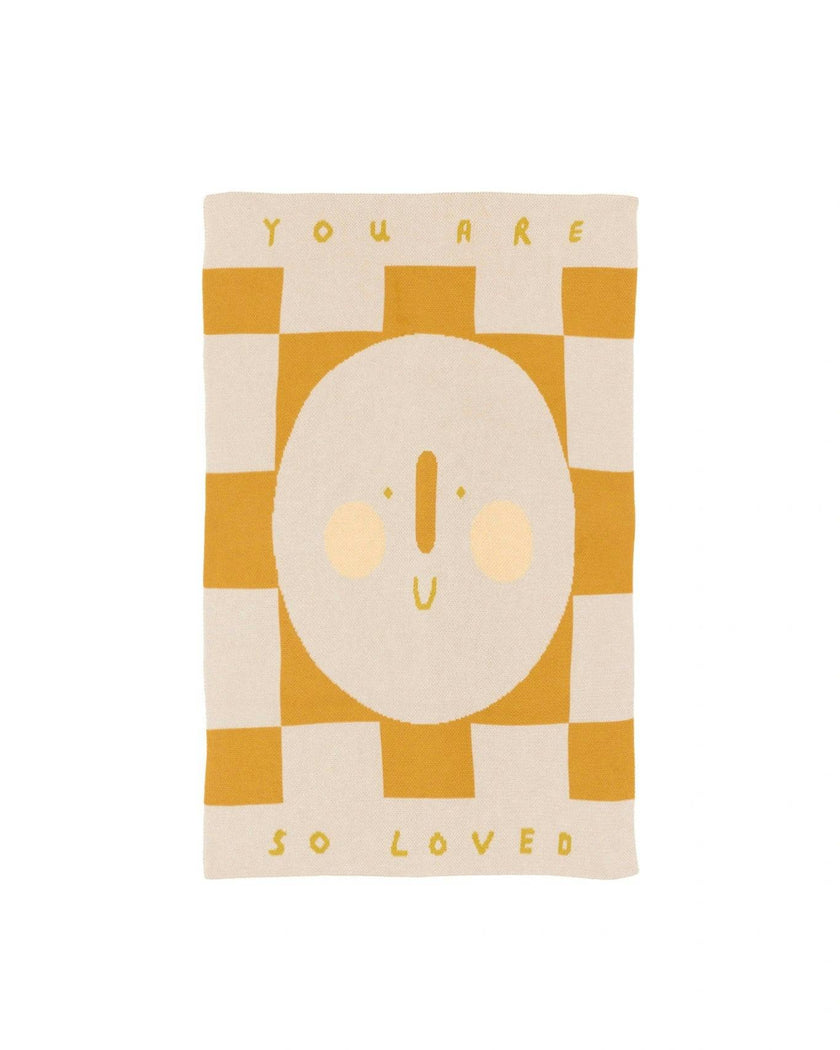 You Are So Loved Knit Mini Blanket
