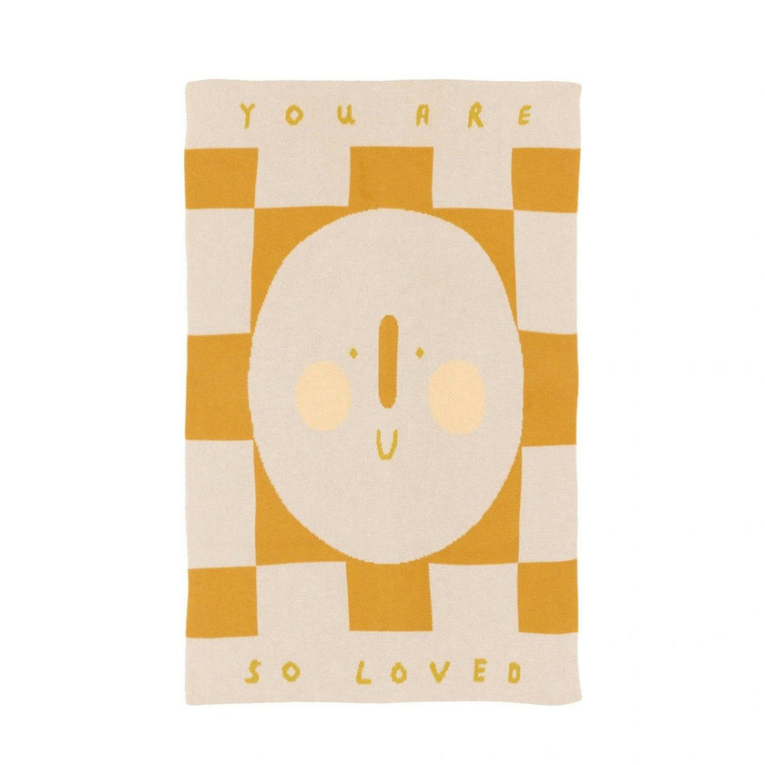 You Are So Loved Knit Mini Blanket