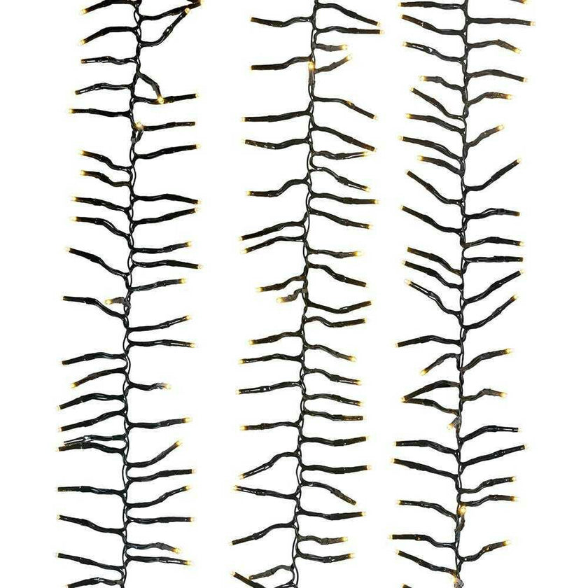 2000-Light 65-Foot Cluster Garland with Warm White LED Lights
