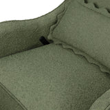 Devon Recliner and Swivel Glider in Olive Boucle