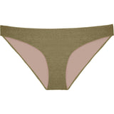 Women'S Euphoria Basic Ruched Swisuit Bottoms, Metallic