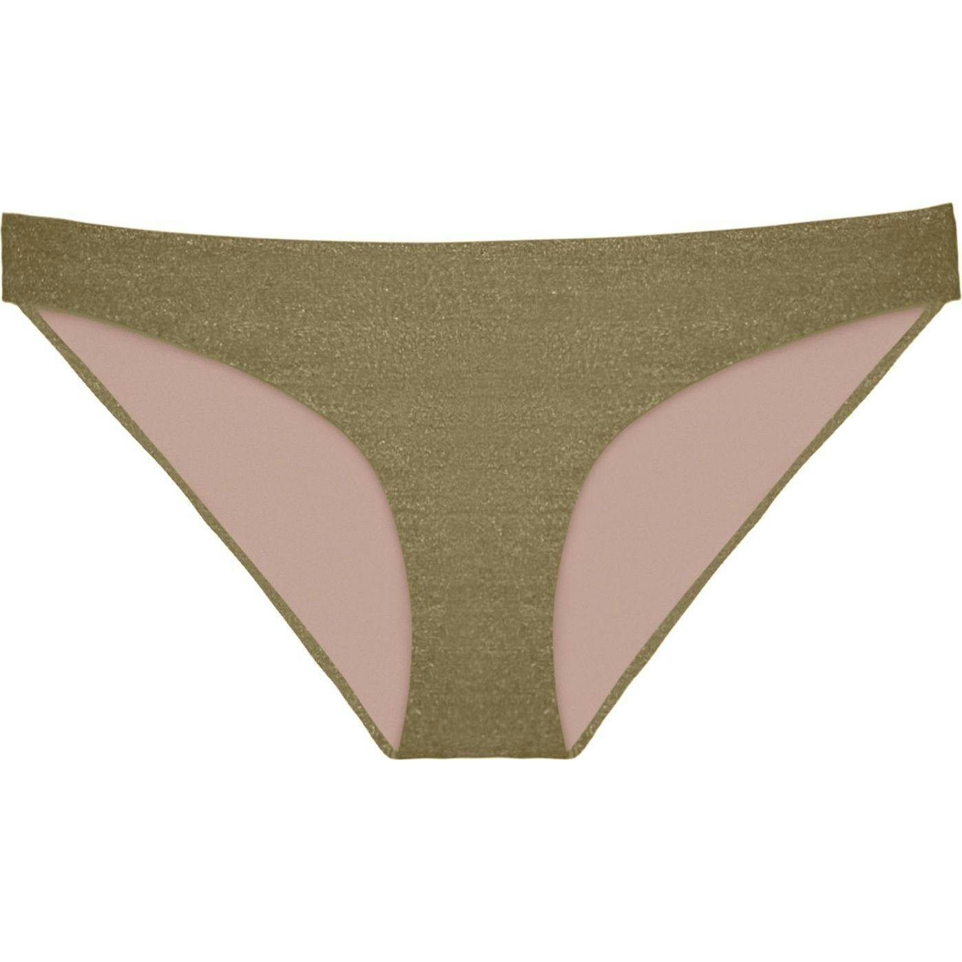 Women'S Euphoria Basic Ruched Swisuit Bottoms, Metallic