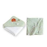 Muslin Swaddle and XL Cape Towel Set