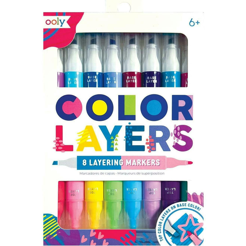 Color Layers Double Ended Layering Markers - Set of 8