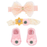 Multicolor Flower and Bow Gift Set