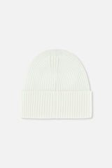 Ribbed Knit Hat Off-White