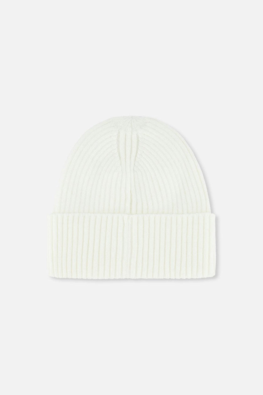Ribbed Knit Hat Off-White