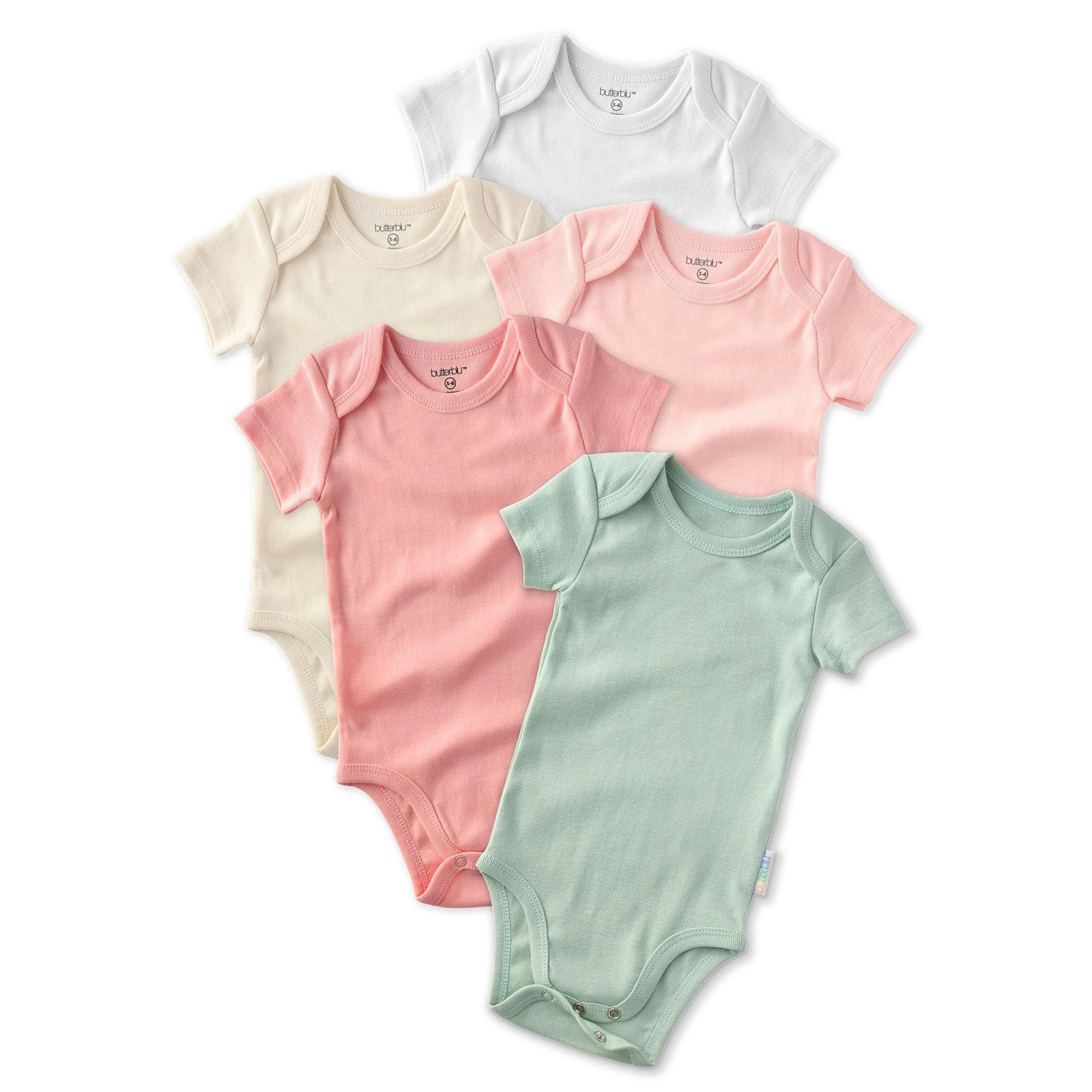AVERY 5-Pack Short Sleeve Bodysuits