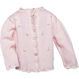Rosette Knit Cardigan