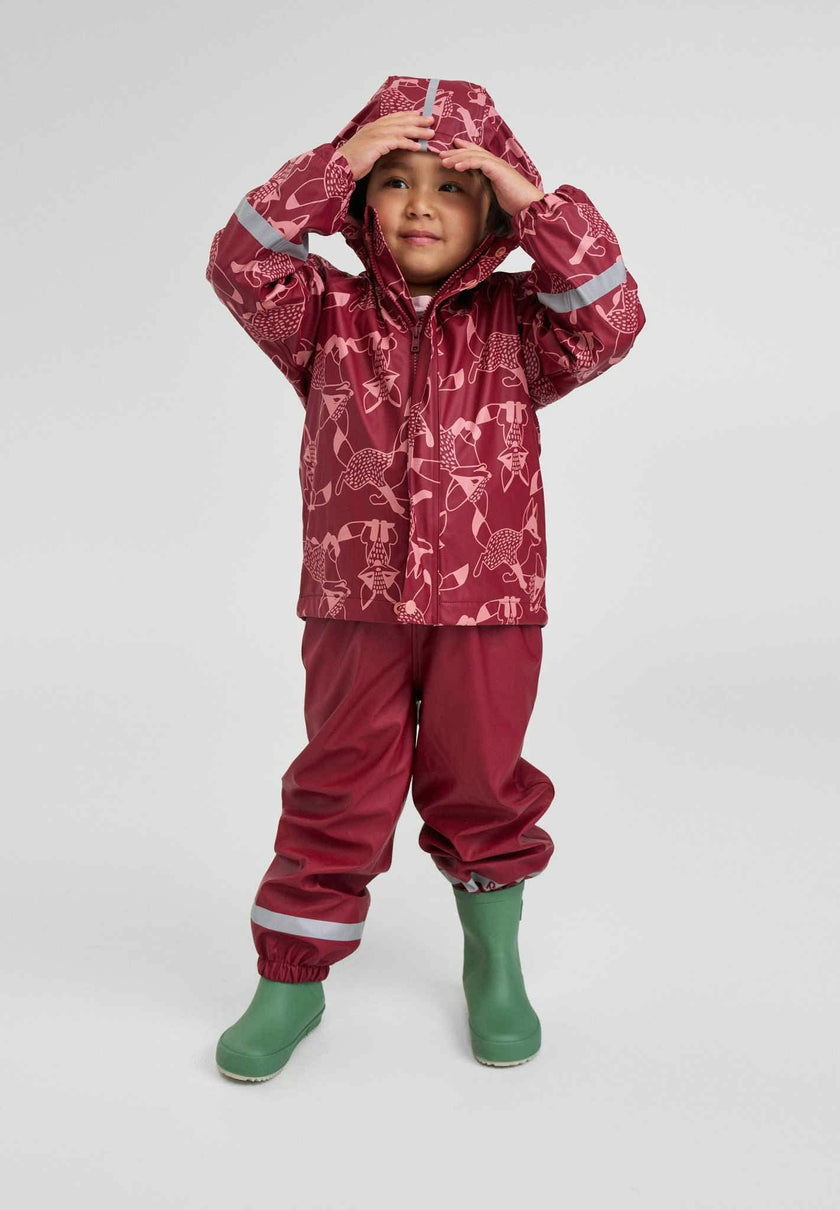 Koski - Fleece-Lined Rubber Rain Jacket