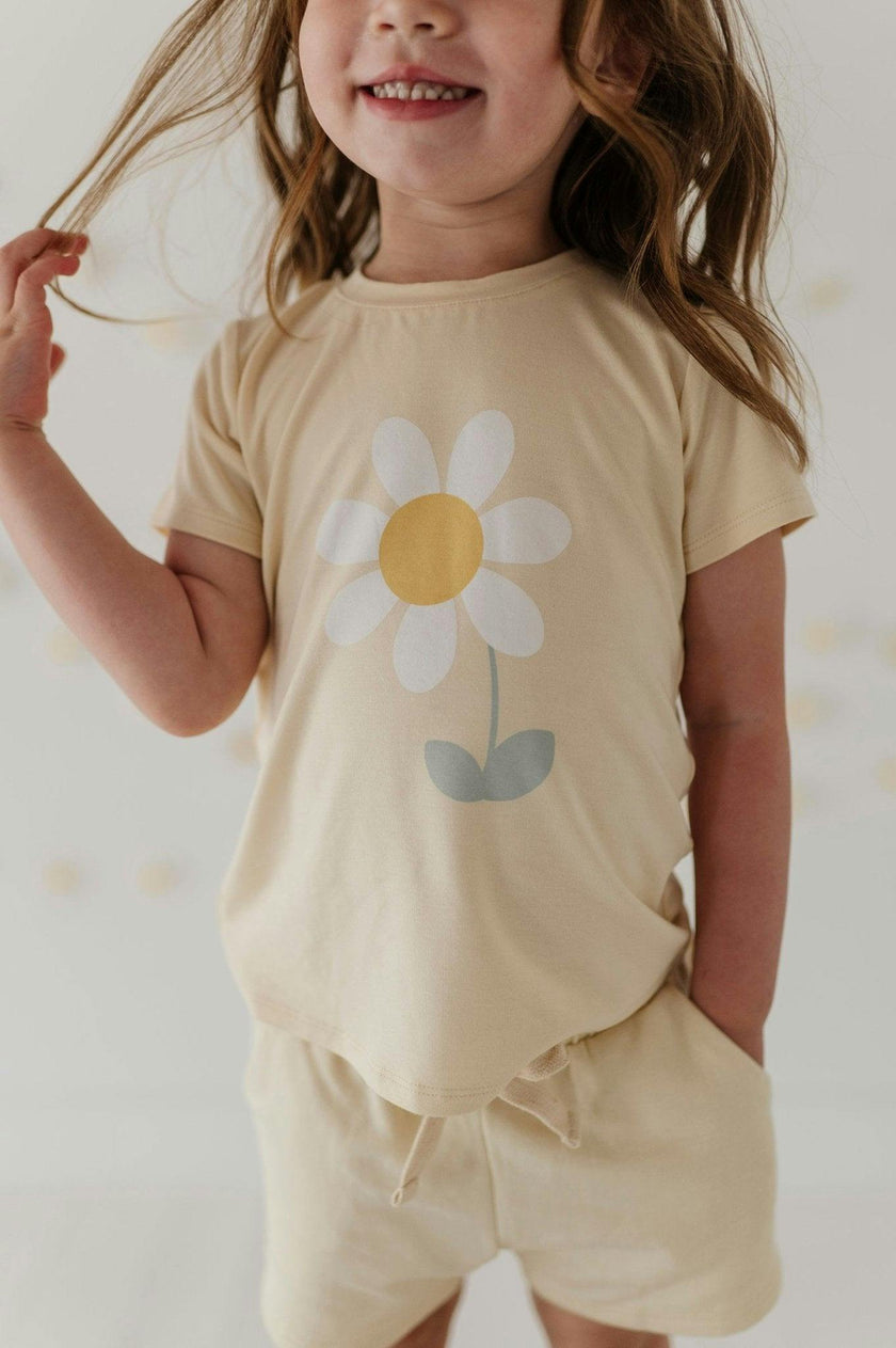 Girl's Short Sleeve Tee in Happy Little Soul