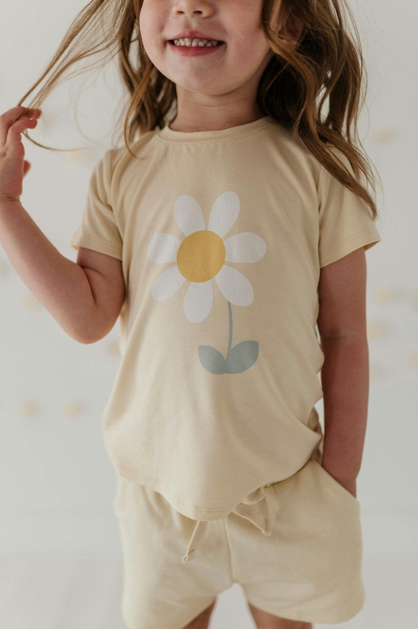 Girl's Short Sleeve Tee in Happy Little Soul