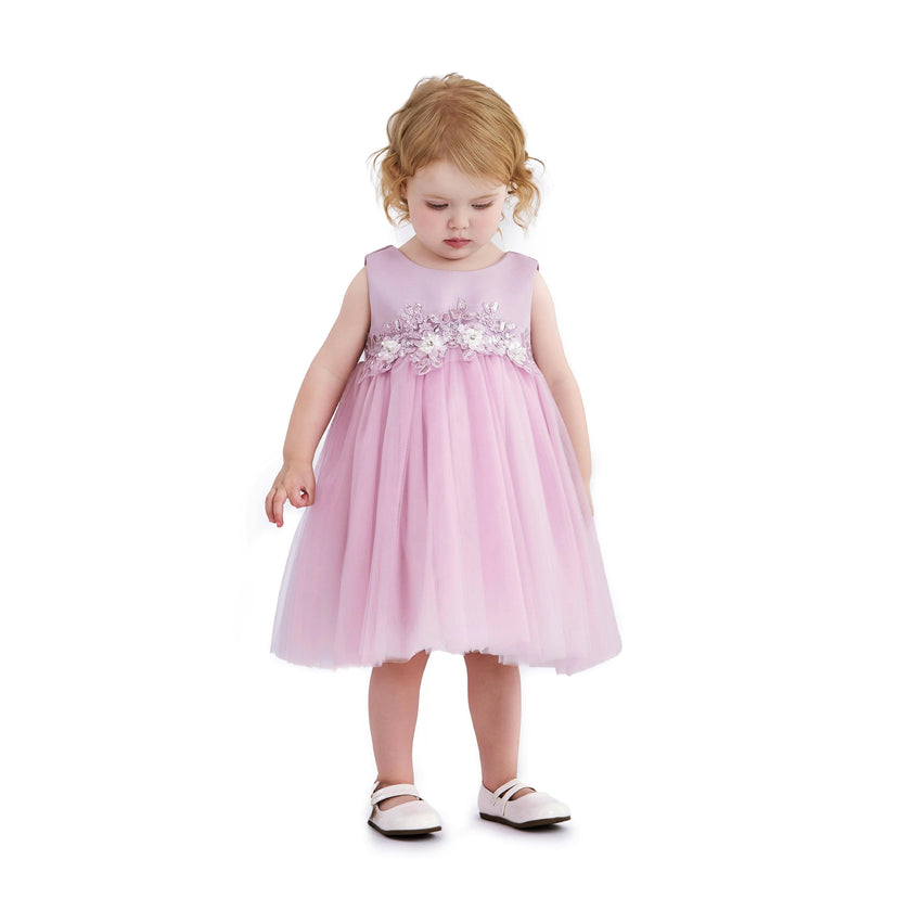Purple Zinara Ribbon Bloom Gown