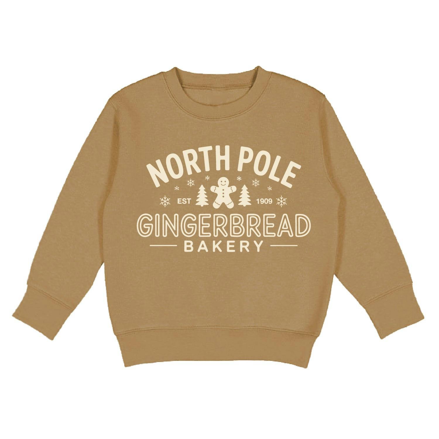 North Pole Gingerbread Christmas Sweatshirt