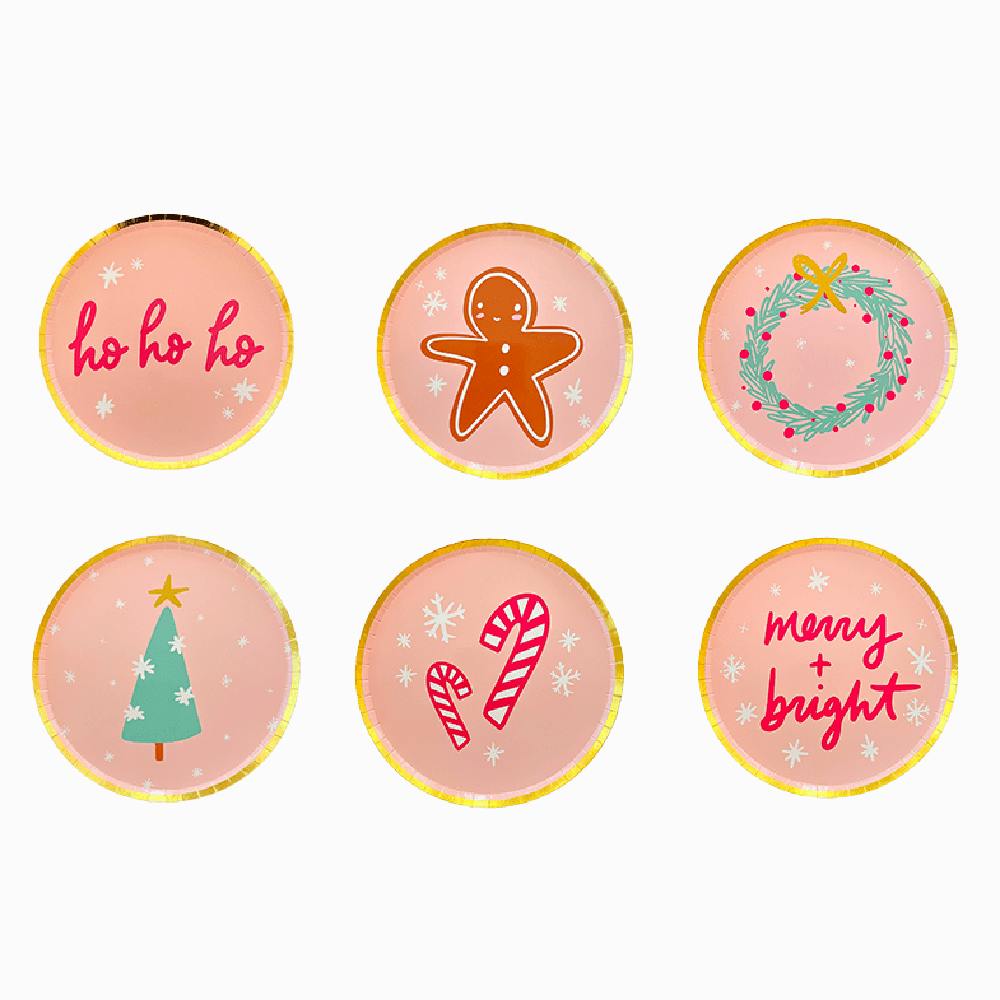Jingle All the Way Dessert Plates