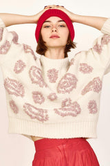 Cusco Waterlily Pullover in Ivory/Fawn