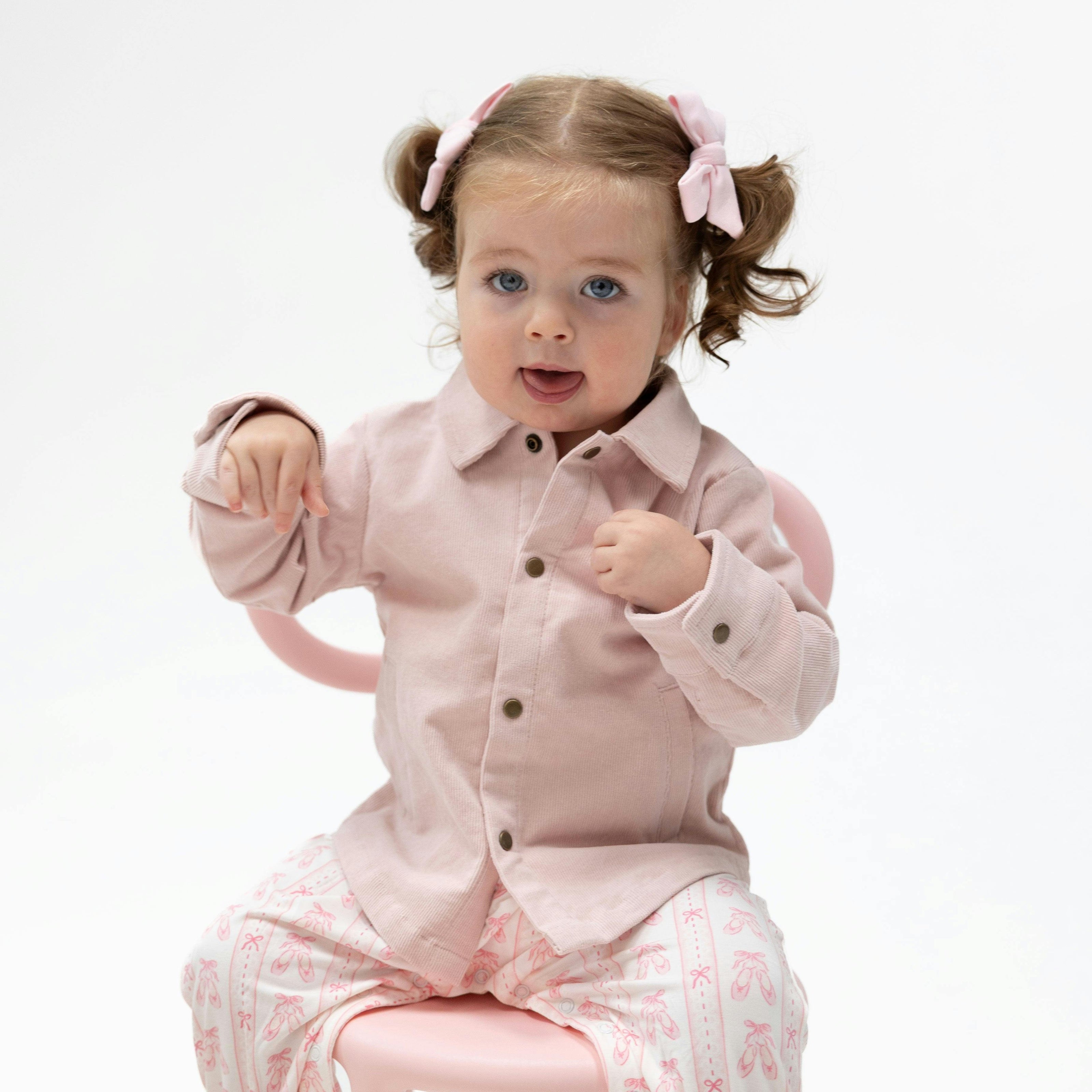 Solid Veiled Pink - Cord Sh-acket
