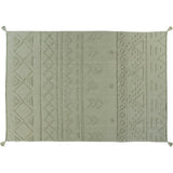 Tribu Washable Rug. Green