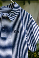 Banks Polo in Navy Stripe