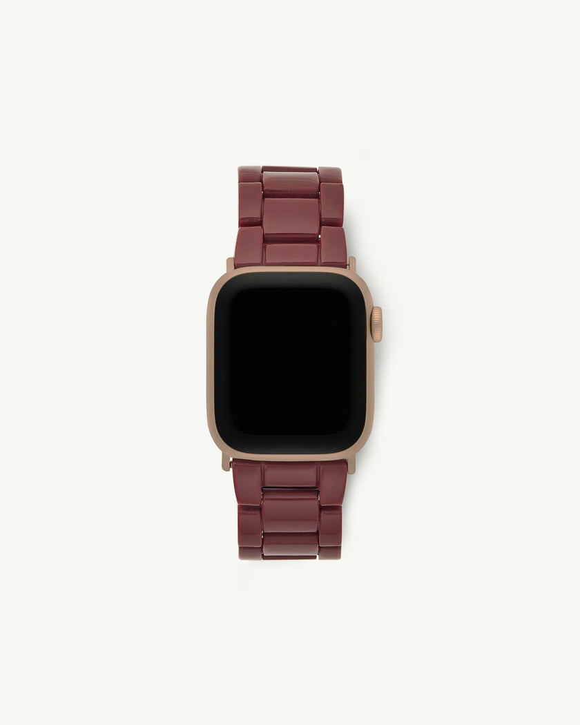 Apple Watch Band in Oxblood