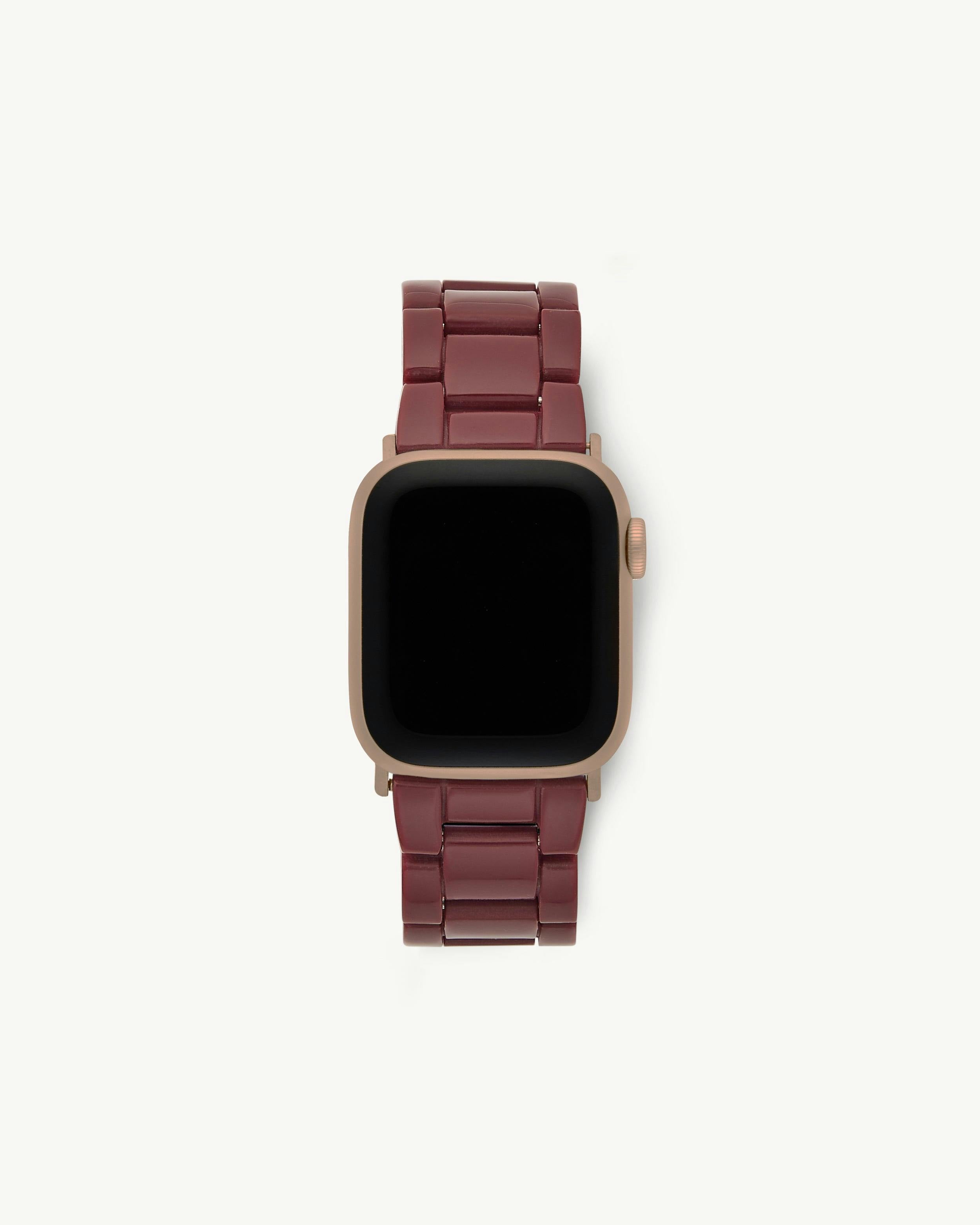 Apple Watch Band in Oxblood