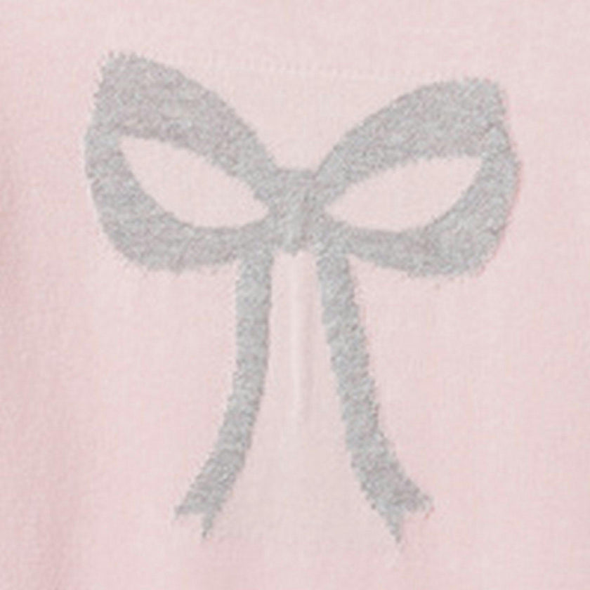 Infant Girls Sweater Romper Set | Shimmer Bow