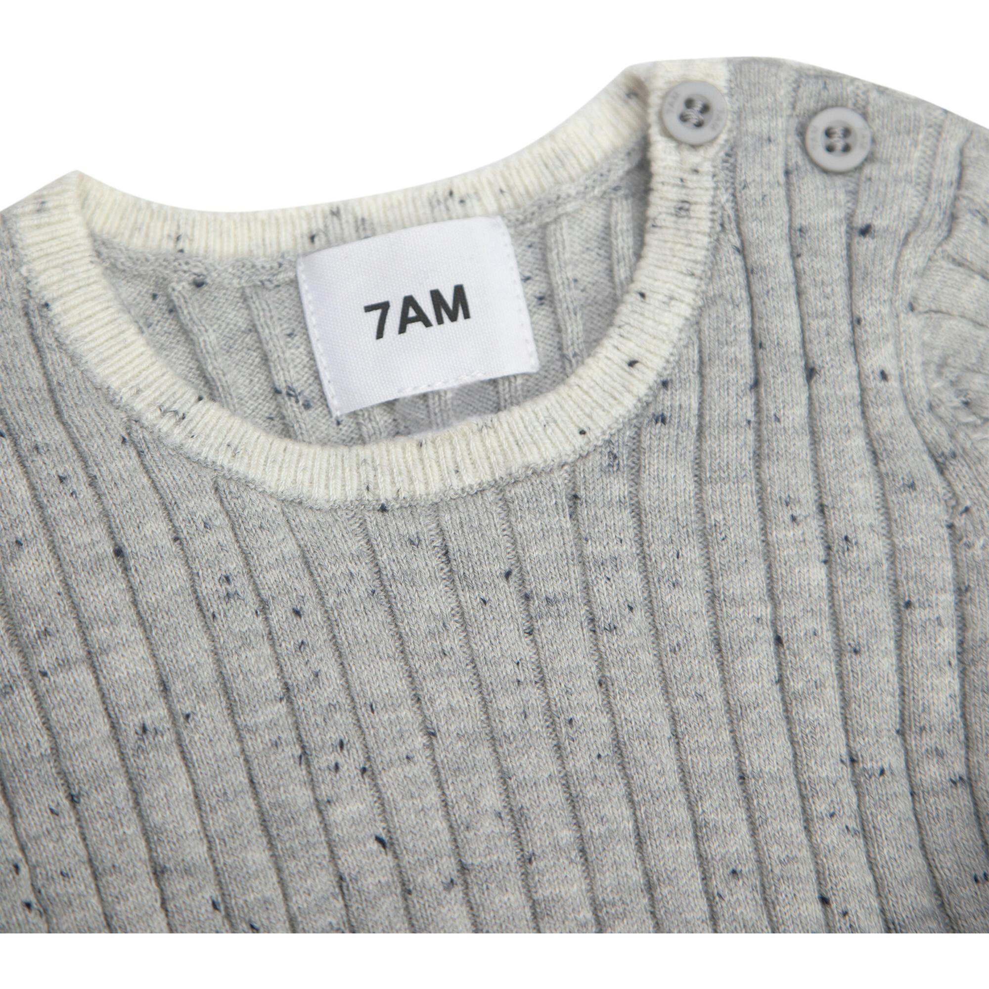 Ribbed Knit Long Sleeve Retro Top