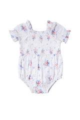 Baby Emily Romper in Heritage Soft Ditsy Floral